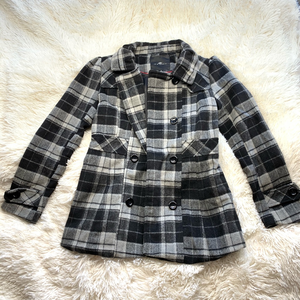 Iris Basic Plaid Coat